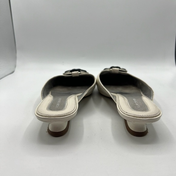 Tory Burch Sz 10 Patos Logo Kitten Heel Mules - Picture 13 of 13